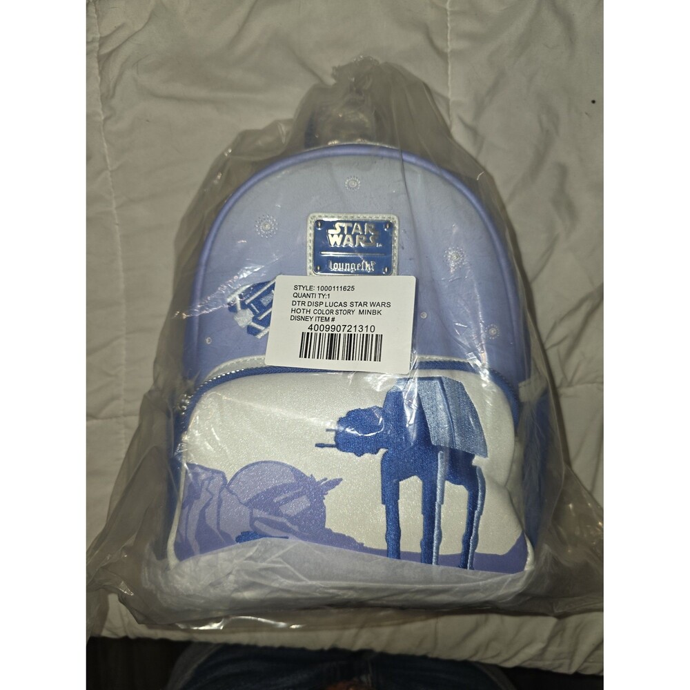 Nwt Loungefly Disney Star Wars Hoth Color Story Mini Backpack bookbag bag!